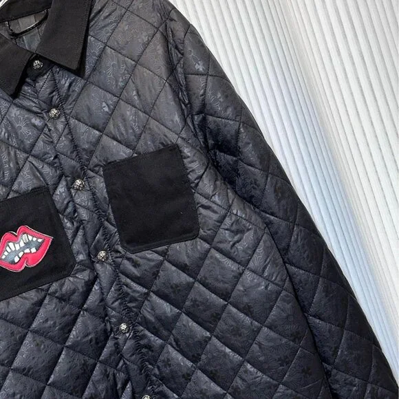 Chrome Hearts Men's Lapel Puffer Jacket - Picture 4 of 9